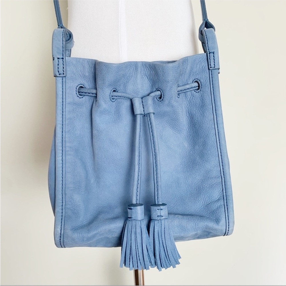 Fossil Claire Drawstring Crossbody Cornflower Blue